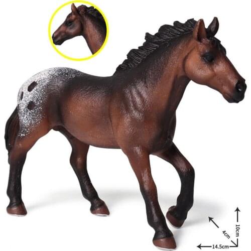Simulation Apaloosan Stallion Horse Animal Figurine Craft Educational Kids Toy New