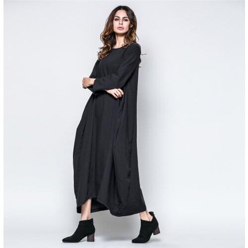 Muslims Middle East National Loose Dress Saudi Long Dress Abaya Arab Islamic Clothing Muslim Long Robe Gowns