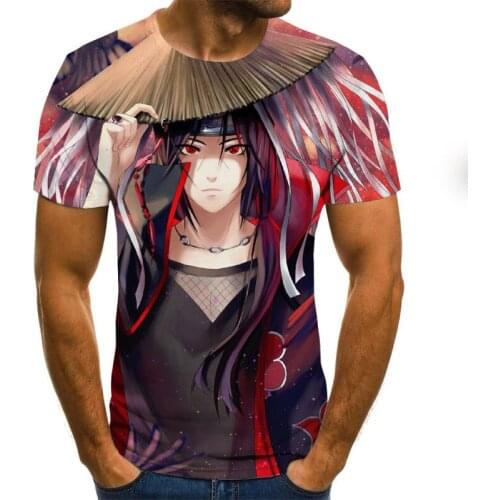 2020 New Fashion 3D T-shirt Shirt Character Anime Print Street Clothing Mens Summer Short Sleeve T-Shirt Men