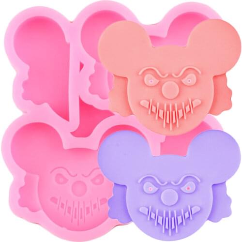 Disney Mickey Straw Topper Silicone Mold Fondant Cake Decorating Candy Chocolate Mold Funny Mouse Hand Keychain Epoxy Resin Mold
