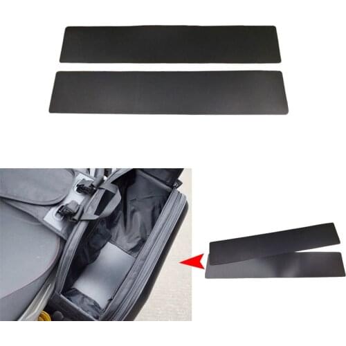 New Black 2Pc motorcycle side bag helmet bags 's plastic