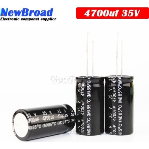 5PCS Original aluminum electrolytic capacitor 4700UF 10V 16V 25V 35V 50V 63V plug-in multi specification 4700UF 16*25 18*35MM