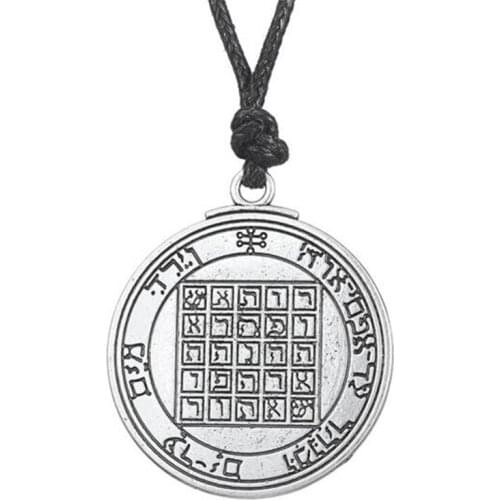 Trendy Pendant Necklace For Female Male Solomon Wisdom Ancient Mythical Pattern With Special Runes Viking Jewelry Dropshipping