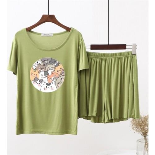 Modal Pajamas Set Women Long Sleeve Pants 3Piece/Suit Cool Homewear Tracksuit 2020 Fashion Sexy Summer Big Size Sleepwear