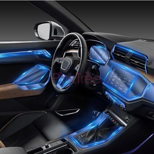 TPU Transparent Anti-scratch Protective Film GPS Gear Dashboard Film Car Styling Accessories For Audi Q3 2019 2020