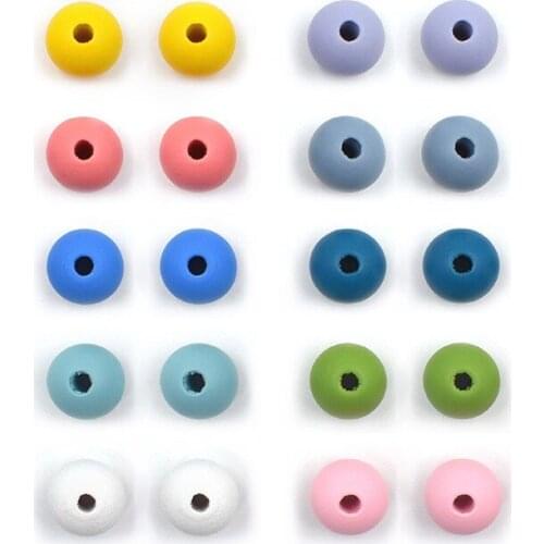 Multicolor EcoFriendly Balsa Round Ball Wood Beads For Jewelry Making DIY Bracelet Necklace Pendant Beading Findings Accessories