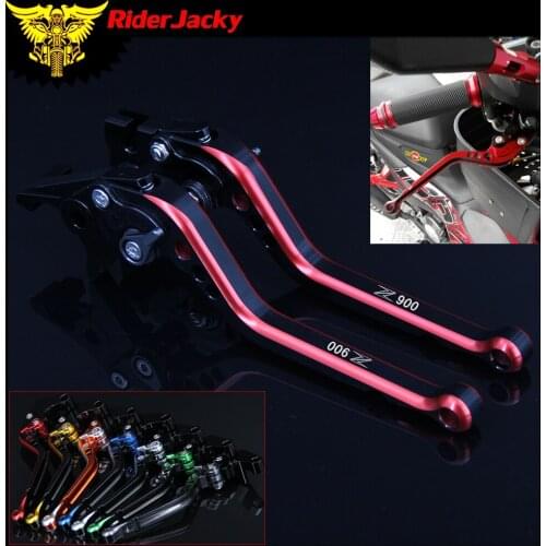 RiderJacky Adjustable Mix Color Motorcycle Brake Clutch Levers For Kawasaki Z900 Z 900 2017 2018