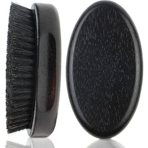 Mens Beard Brush Pig Mane Beard Brush Wood Shaving Brush Cleansing Hair Brush D40