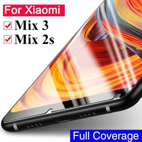 Mi Mix 3 Glass For Xiaomi Mi Mix3 2s Tempered Glass Case On Xiomi Xaomi mi Mix3 Mix2s 2s Glas screen protecter safety film glas
