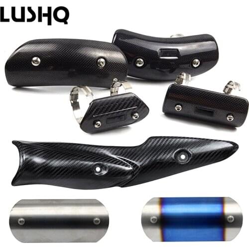 Universal motorcycle exhaust muffler Pipe cover Anti-scalding Carbon Fiber for s1000rr z900 yamaha ybr 125 honda dax s1000r