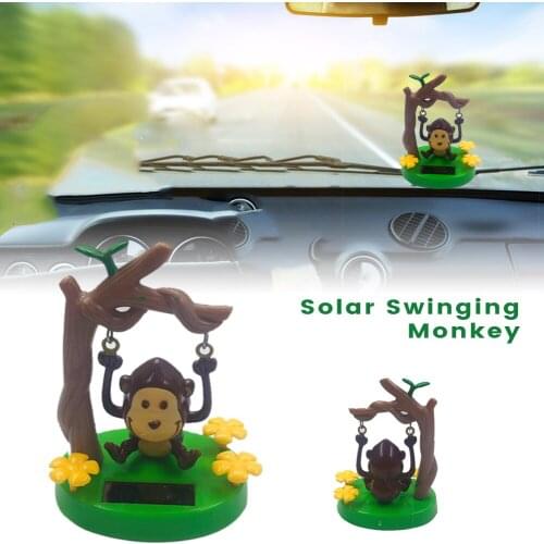 Universal Solar Powered Dancing Animal Swinging Animated Bobble Dancer Toy Auto Interior Decoration Kids Toys Gift