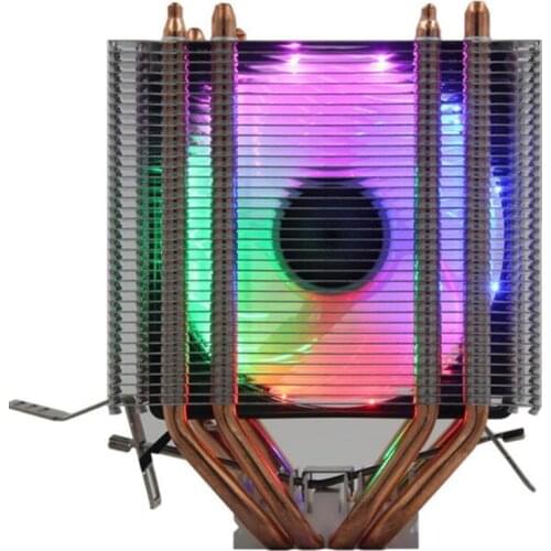 SORBANG CPU fan mute multi platform cooling fan 4 copper tube CPU radiator 775 1155 1366 desktop