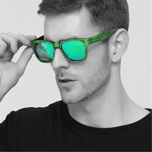 Foreign trade rectangle polar wood sunglasses women men 2021 polarized driving glasses polaroid oculos de sol feminino uv400