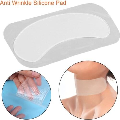 1Pc Reusable Silicon Anti Wrinkle Neck Pad Transparent Anti Microgroove Removal Neck Sticker Skin Care Silica gel patch