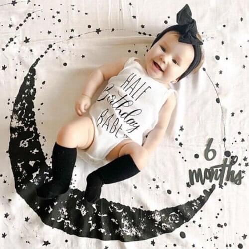 2020 Cute Newborn Baby Boy Girl Romper Summer Infant Baby Girl Clothes Letter Solid Vest Romper Jumpsuit
