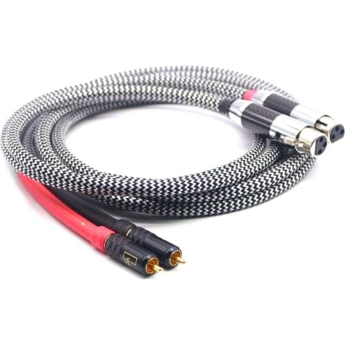 QED signature HIFI Audiophile Audio Cable 2 RCA Male to 2 XLR HIFI Plug 3 Pin Female Interconnect cable