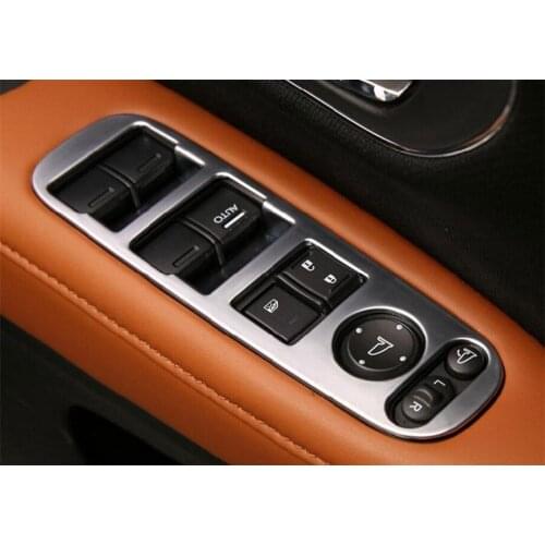 Auto Car Armrest Window Lift Adjust Button Switch Frame Trim Styling For Honda Vezel 2014 2015 Interior Accessories ABS