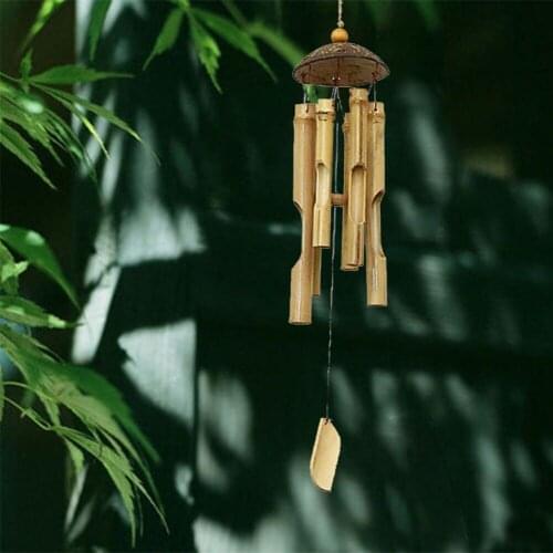 Room decoration Bamboo bells Wind Chimes and Coconut Fair Trade Chime Outdoor by Gifts 446cm dream catcher kids room