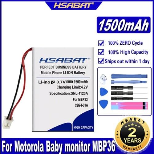 HSABAT MBP18 Battery for Motorola Baby monitor MBP18 MBP26 MBP27T MBP33 MBP34 MBP35 MBP36 MBP41 MBP43 TFL3X44AAA900 CB94-01A