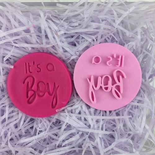 Its a Boy Cookie Cutter Cake Icing Decoration Cookie stamp Kitchen Baking Supplies 3D Custom Seal Cake Surrounding Edge