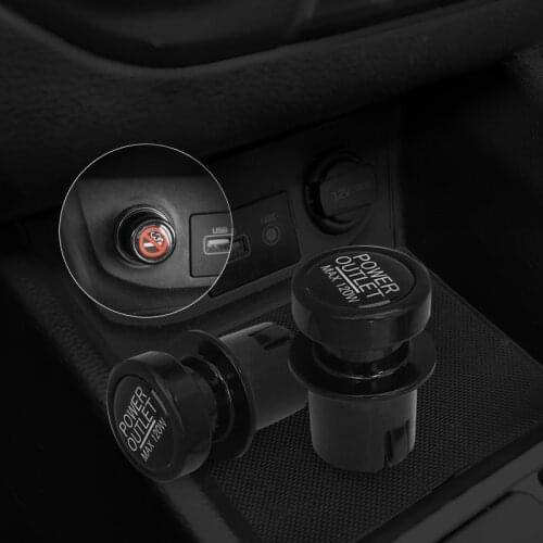 Cigarette Lighter Socket Cover Cap 2 Pack, Universal Waterproof Dustproof Plug for Car Power Outlet Prevent Children From Puttin