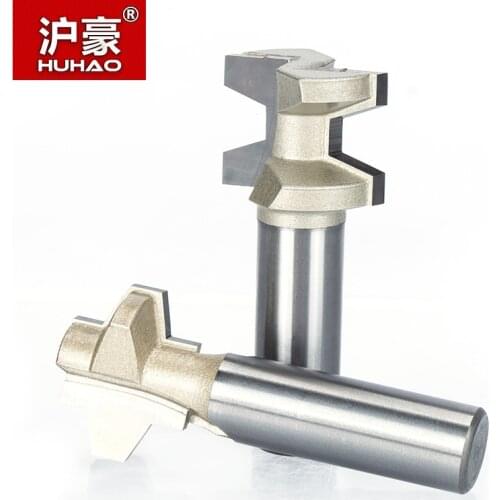 HUHAO 1pc 1/2" Shank Woodworking Tool Wood Router Bits For Wood Tenon Cutter Combination CNC Cutter