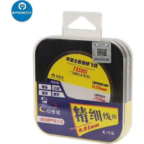 Phone pcb Soldering repair 0.01mm Pure Copper Jumper Line For iPhone Logic Board PCB Repairing Link Wire shorting point repair