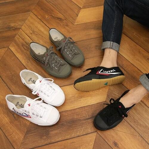 Mens physical test trend low-top sports white shoes vulcanized bottom couple canvas shoes casual shoes