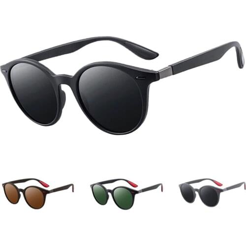 Classic Round Polarized Glasses Outdoor Driving Sports Fishing Cycling Camping Unisex Travel Accessories