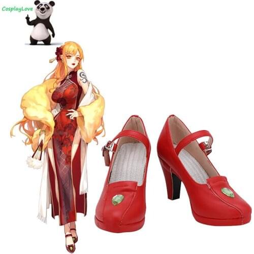 One piece Nami Red Cosplay Shoes Long Boots Leather CosplayLove For Halloween Christmas