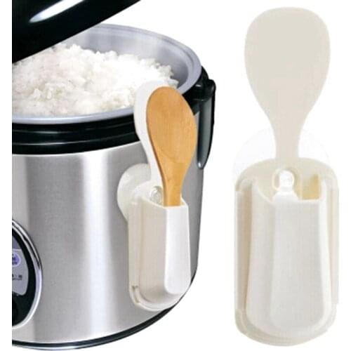 Cooker Spoon Ladle Kitchen Supplies Home Sucker-Style Spoon Seat Storage Rack Creative Storage Gadgets