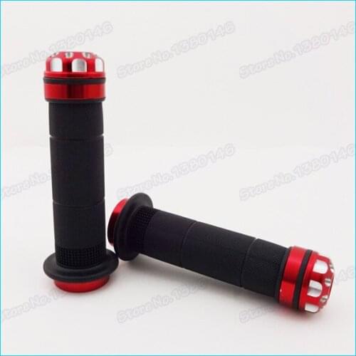 New 22mm 7/8" Red Handle Hand Grips For ATV Quad Motorcycle Go Kart Dirt Bike Scooter
