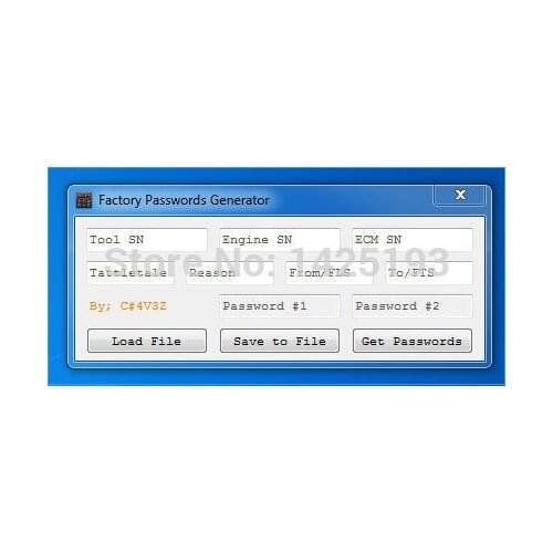 New ET FACTORY PASSWORDS GENERATOR [USB dongle]Support Windows 2003/XP/Vista/7/8/10 for