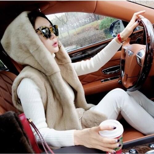 Jacket Women Faux Fur Coat Winter Faux Fur Coat Womens Vest Veste Femme