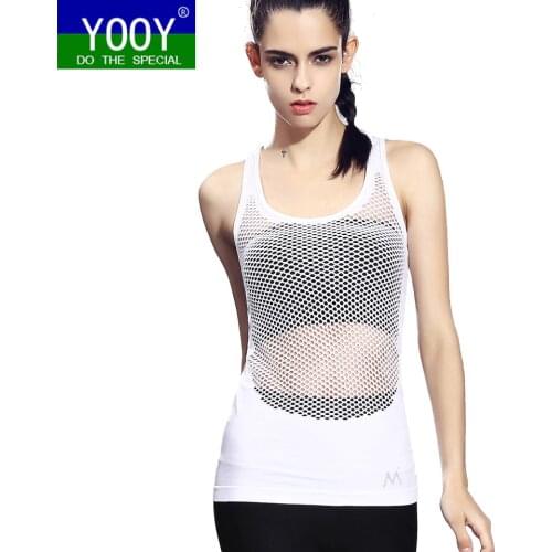 Professional Women Gym Sports Sleeveless Shirts Tank Tops Fitness Running Clothes Loose Yoga Tops Vest Hollow Out Coletes