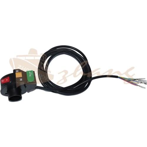 22mm Motorcycle Handlebar Control System Three-function Left Headlights Turn Signal Horn Switch Motorcycle Accessories