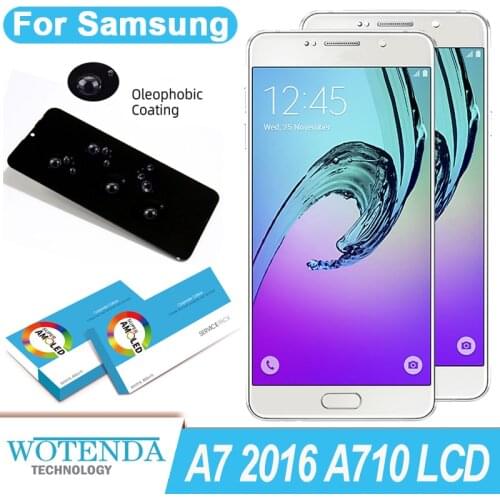 5.5'' OLED/AMOLED LCD for SAMSUNG Galaxy A7 2016 LCD Display A710 LCD A710F A710M Display Touch Screen Digitizer Assembly