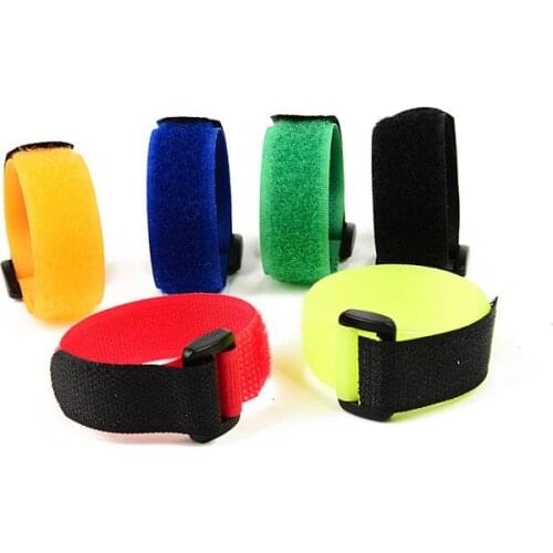 10Pcs Reusable Fishing Rod Tie Holder Strap Suspenders Fastener Hook Loop Cable Cord Ties Belt Fishing Tackle Box Accessories