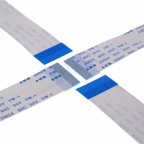 100pcs Flexible flat cable FFC 30 Pin 0.5mm pitch Ribbon Flat same direction Length 60 80 100 150 200 250 300 350 400 500 mm