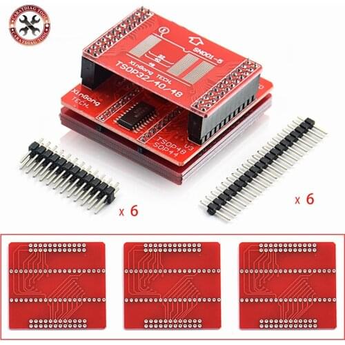 2021 best quality 8pcs Adapters MiniPro TL866 Universal Programmer TSOP44 TSOP40 TSOP56 SOP32 SOP48 Sockets TL866A TL866CS