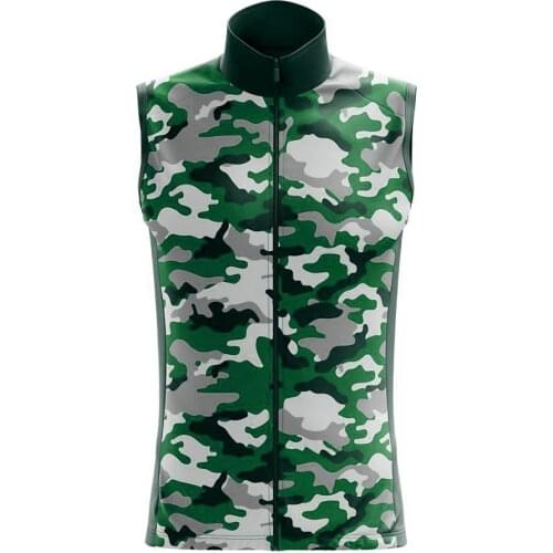2021 Camouflage Cycling Vest Men Cycling Ciclismo Sleeveless Bike Bicycle Undershirt Jersey Windproof Cycling Clothing Gilet