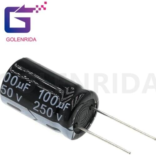 5PCS Electrolytic capacitor 250V100uF 16*25 mm aluminum electrolytic capacitor 100uf 250v