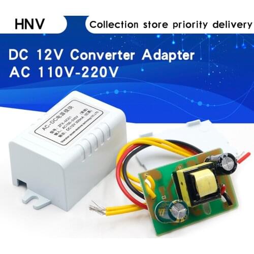 AC 110V-220V to DC 12V Converter Adapter 12V 1A Power Supply Module DC 300MA for Thermostat