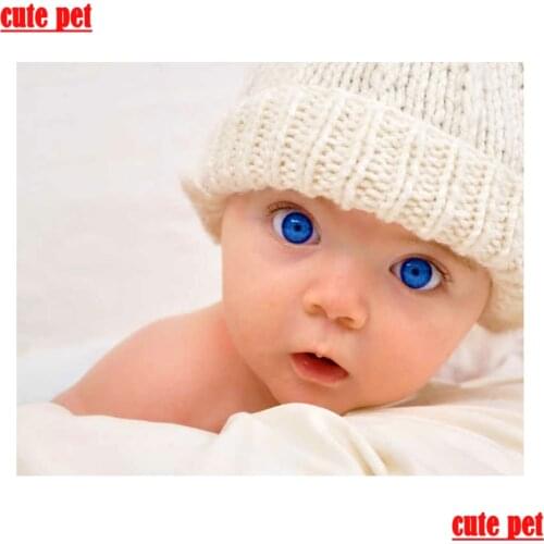 Cute pet 5D Diamond Painting Cute baby Diamond Embroidery Love gift Cross Stitch Rhinestone Mosaic puzzle Rhinestone Home Decor
