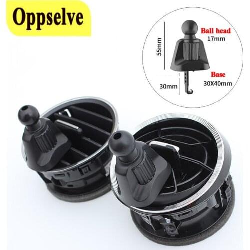 Car Phone Holder Base Audo Air Vent Clip Support Magnetic Stand Car Charger Gravity Bracket Mobile Phone Mount 17mm Ball Head