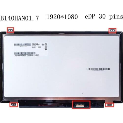 B140HAN01.7 For Lenovo ThinkPad X1 Carbon LP140WF6-SPH1 SPH2 for lenovo T460 T460S T460P ips 72% NTSC Display Panel replacement