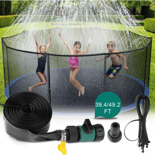 Trampoline Sprinkler Summer Water Sprinkler Outdoor Garden Water Games Toy Sprayer Backyard Water Park Accessories Fun for Kids