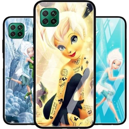 Wendy Tinkerbell Tempered Glass Cover For Huawei P40 P30 P20 P10 P Smart Z Pro Plus Lite 2020 2021 Phone Case