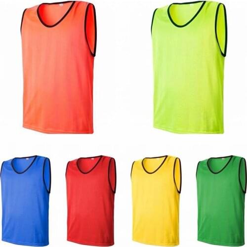Kids Sleeveless Soccer Training Team Vest Football Jerseys Sports Shirts Adults Breathable For Basketball Grouping Soccer Sets