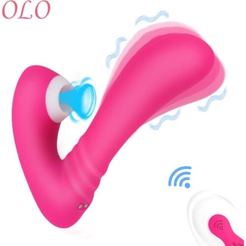 OLO 9 Speeds G Spot Dildo Vibrator Oral Sex Suction Sex Toys for Women Clitoris Stimulator Vagina Sucking Vibrator Sex Shop